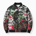 Personalised Penrith Panthers 60th Anniversary Bomber Puffer Jacket Abstract Graffiti - Dynamic Mascot Illustration 2026