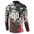 Personalised Penrith Panthers 60th Anniversary Button Sweatshirt Abstract Graffiti - Dynamic Mascot Illustration 2026