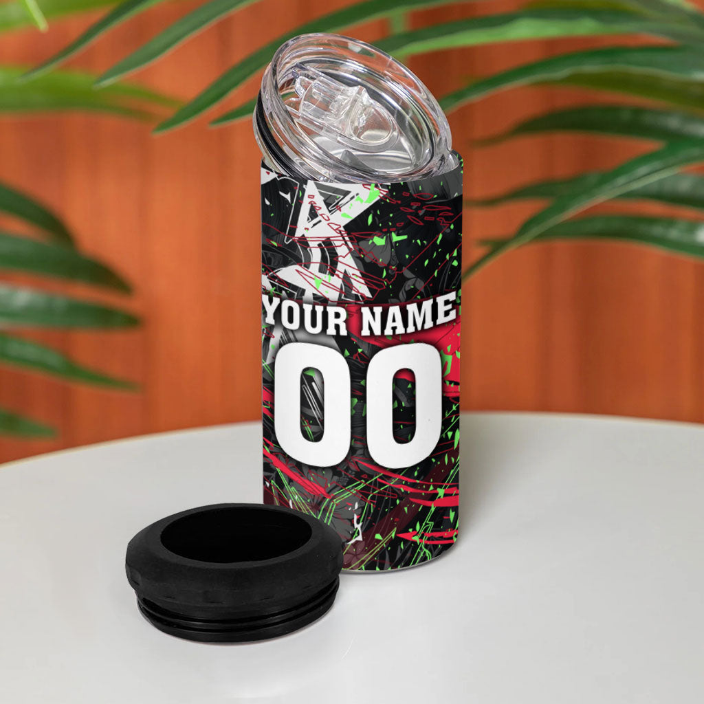 Personalised Penrith Panthers 60th Anniversary 4 in 1 Can Cooler Tumbler Abstract Graffiti - Dynamic Mascot Illustration 2026