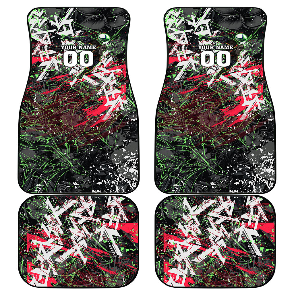 Personalised Penrith Panthers 60th Anniversary Car Mats Abstract Graffiti - Dynamic Mascot Illustration 2026