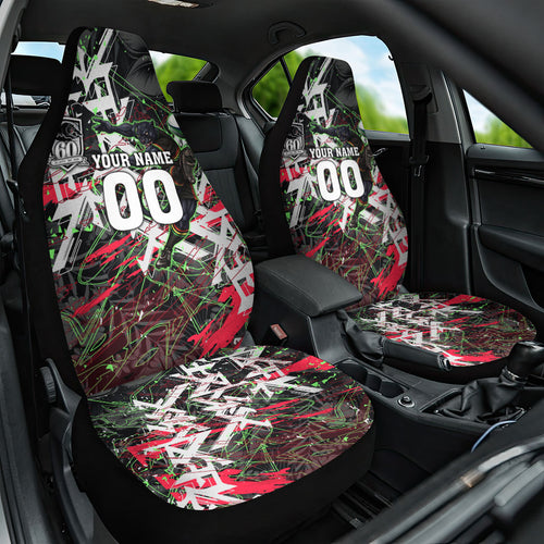 Personalised Penrith Panthers 60th Anniversary Car Seat Cover Abstract Graffiti - Dynamic Mascot Illustration 2026