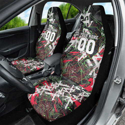 Personalised Penrith Panthers 60th Anniversary Car Seat Cover Abstract Graffiti - Dynamic Mascot Illustration 2026