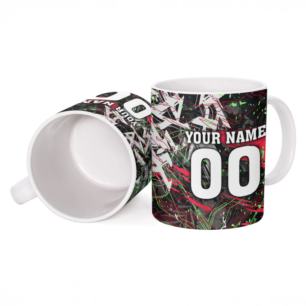 Personalised Penrith Panthers 60th Anniversary Ceramic Mug Abstract Graffiti - Dynamic Mascot Illustration 2026