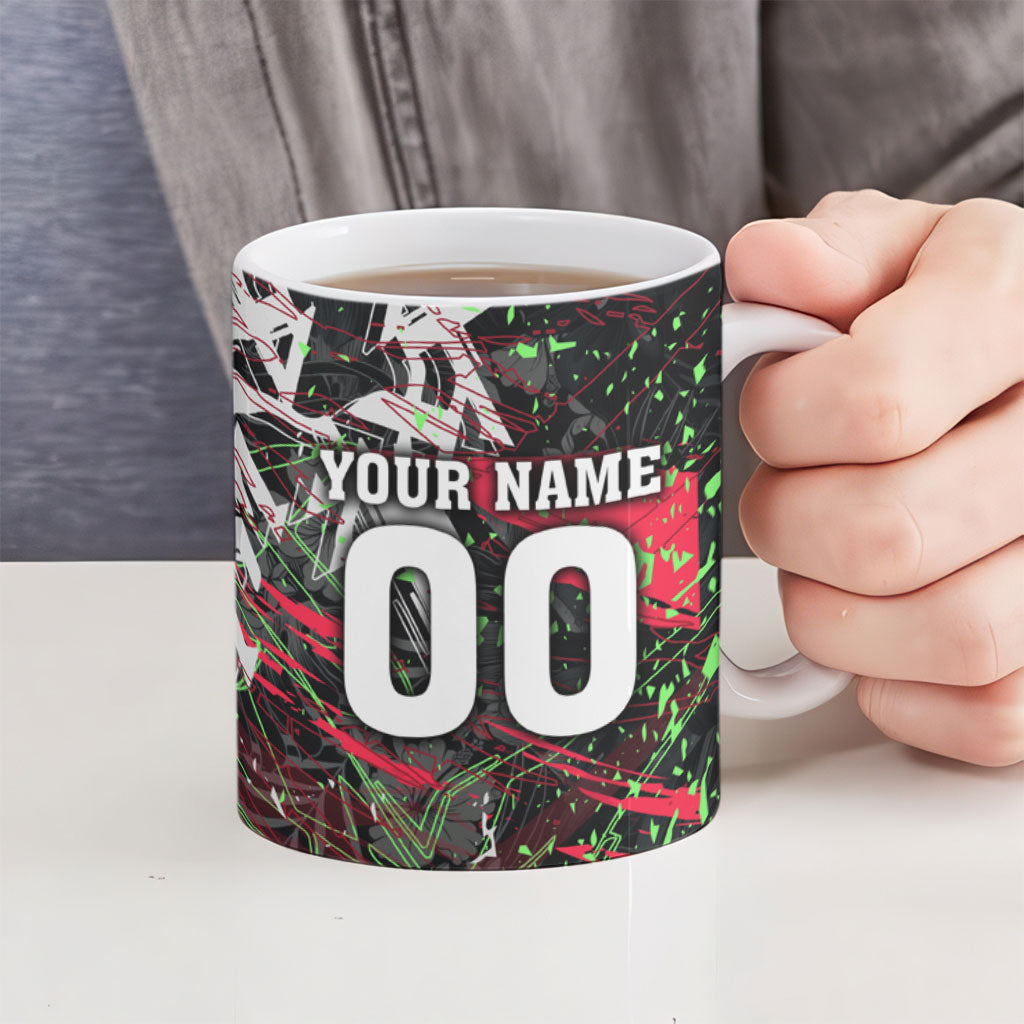 Personalised Penrith Panthers 60th Anniversary Ceramic Mug Abstract Graffiti - Dynamic Mascot Illustration 2026
