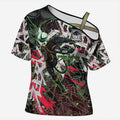 Personalised Penrith Panthers 60th Anniversary Cross Shoulder Shirt Abstract Graffiti - Dynamic Mascot Illustration 2026