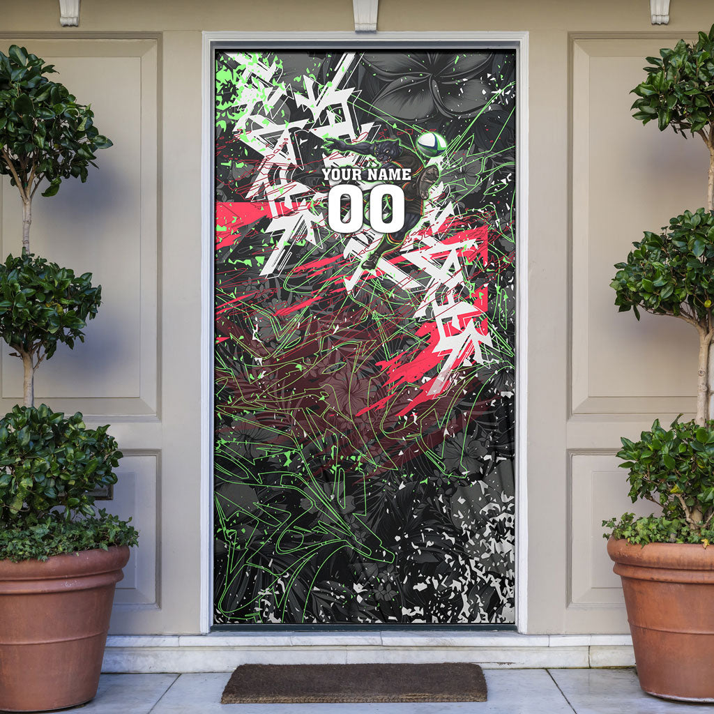 Personalised Penrith Panthers 60th Anniversary Door Cover Abstract Graffiti - Dynamic Mascot Illustration 2026