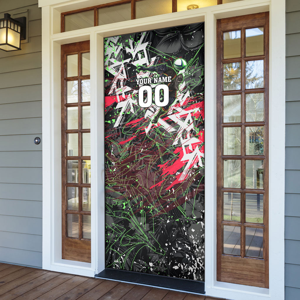 Personalised Penrith Panthers 60th Anniversary Door Cover Abstract Graffiti - Dynamic Mascot Illustration 2026