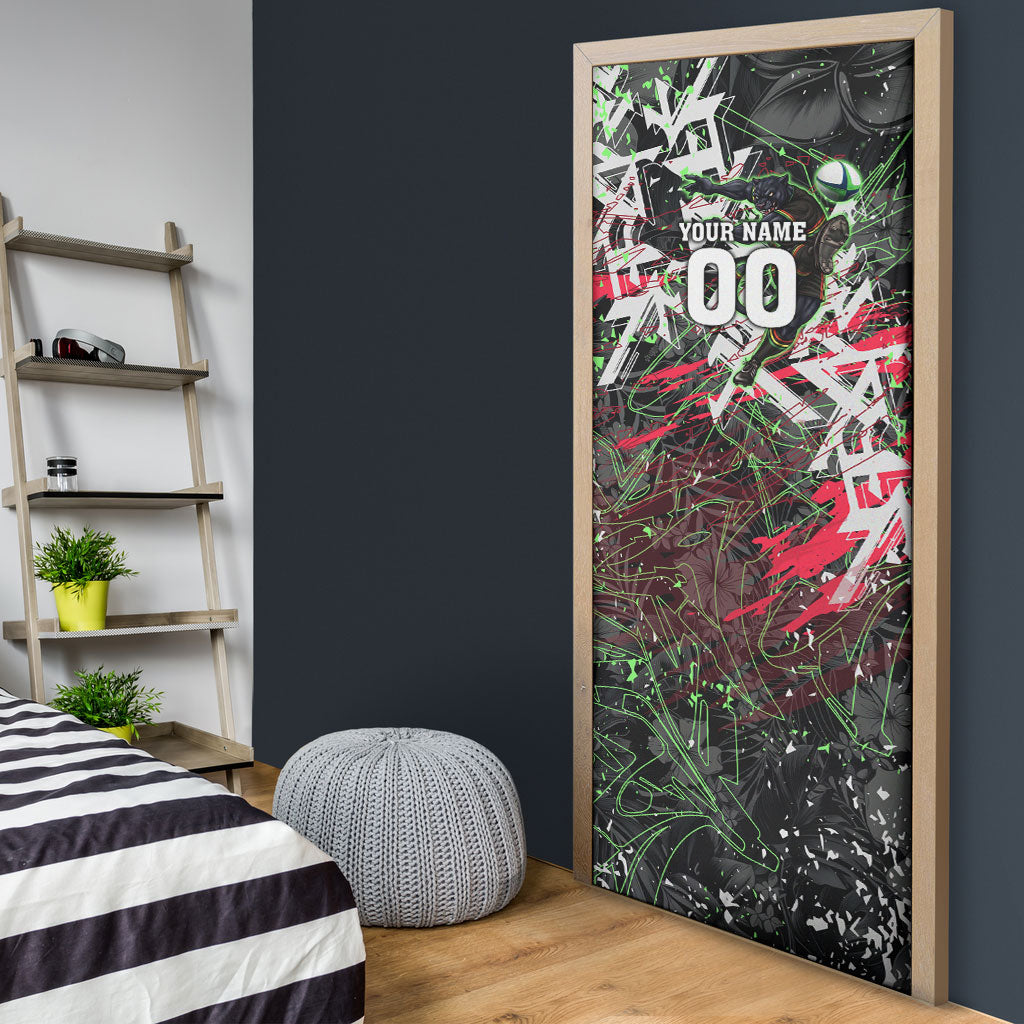 Personalised Penrith Panthers 60th Anniversary Door Cover Abstract Graffiti - Dynamic Mascot Illustration 2026