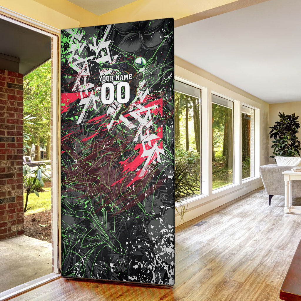Personalised Penrith Panthers 60th Anniversary Door Cover Abstract Graffiti - Dynamic Mascot Illustration 2026