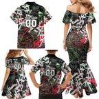 Personalised Penrith Panthers 60th Anniversary Family Matching Mermaid Dress and Hawaiian Shirt Abstract Graffiti - Dynamic Mascot Illustration 2026