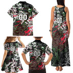 Personalised Penrith Panthers 60th Anniversary Family Matching Tank Maxi Dress and Hawaiian Shirt Abstract Graffiti - Dynamic Mascot Illustration 2026