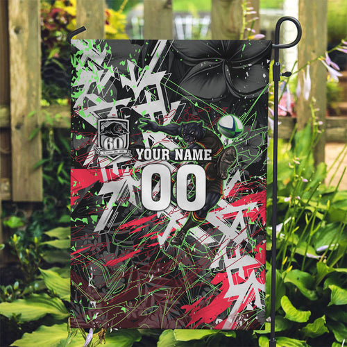 Personalised Penrith Panthers 60th Anniversary Garden Flag Abstract Graffiti - Dynamic Mascot Illustration 2026