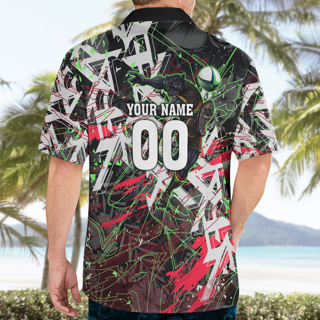 Personalised Penrith Panthers 60th Anniversary Hawaiian Shirt Abstract Graffiti - Dynamic Mascot Illustration 2026