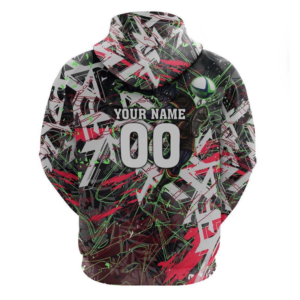 Personalised Penrith Panthers 60th Anniversary Hoodie Abstract Graffiti - Dynamic Mascot Illustration 2026