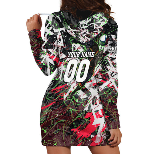 Personalised Penrith Panthers 60th Anniversary Hoodie Dress Abstract Graffiti - Dynamic Mascot Illustration 2026