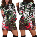 Personalised Penrith Panthers 60th Anniversary Hoodie Dress Abstract Graffiti - Dynamic Mascot Illustration 2026