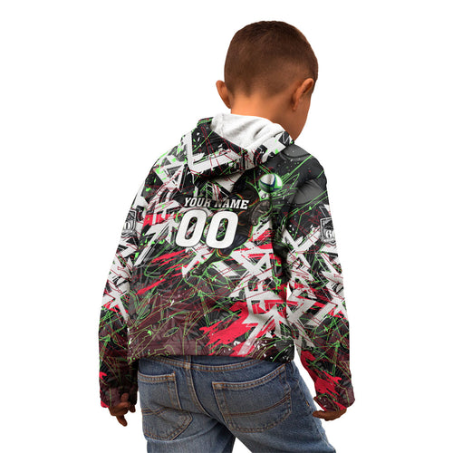 Personalised Penrith Panthers 60th Anniversary Kid Hoodie Abstract Graffiti - Dynamic Mascot Illustration 2026