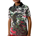 Personalised Penrith Panthers 60th Anniversary Kid Polo Shirt Abstract Graffiti - Dynamic Mascot Illustration 2026