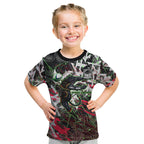Personalised Penrith Panthers 60th Anniversary Kid T Shirt Abstract Graffiti - Dynamic Mascot Illustration 2026