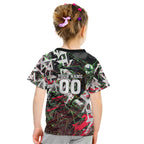 Personalised Penrith Panthers 60th Anniversary Kid T Shirt Abstract Graffiti - Dynamic Mascot Illustration 2026
