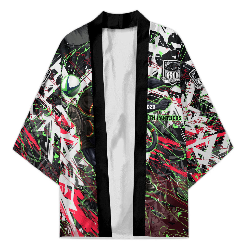 Personalised Penrith Panthers 60th Anniversary Kimono Abstract Graffiti - Dynamic Mascot Illustration 2026