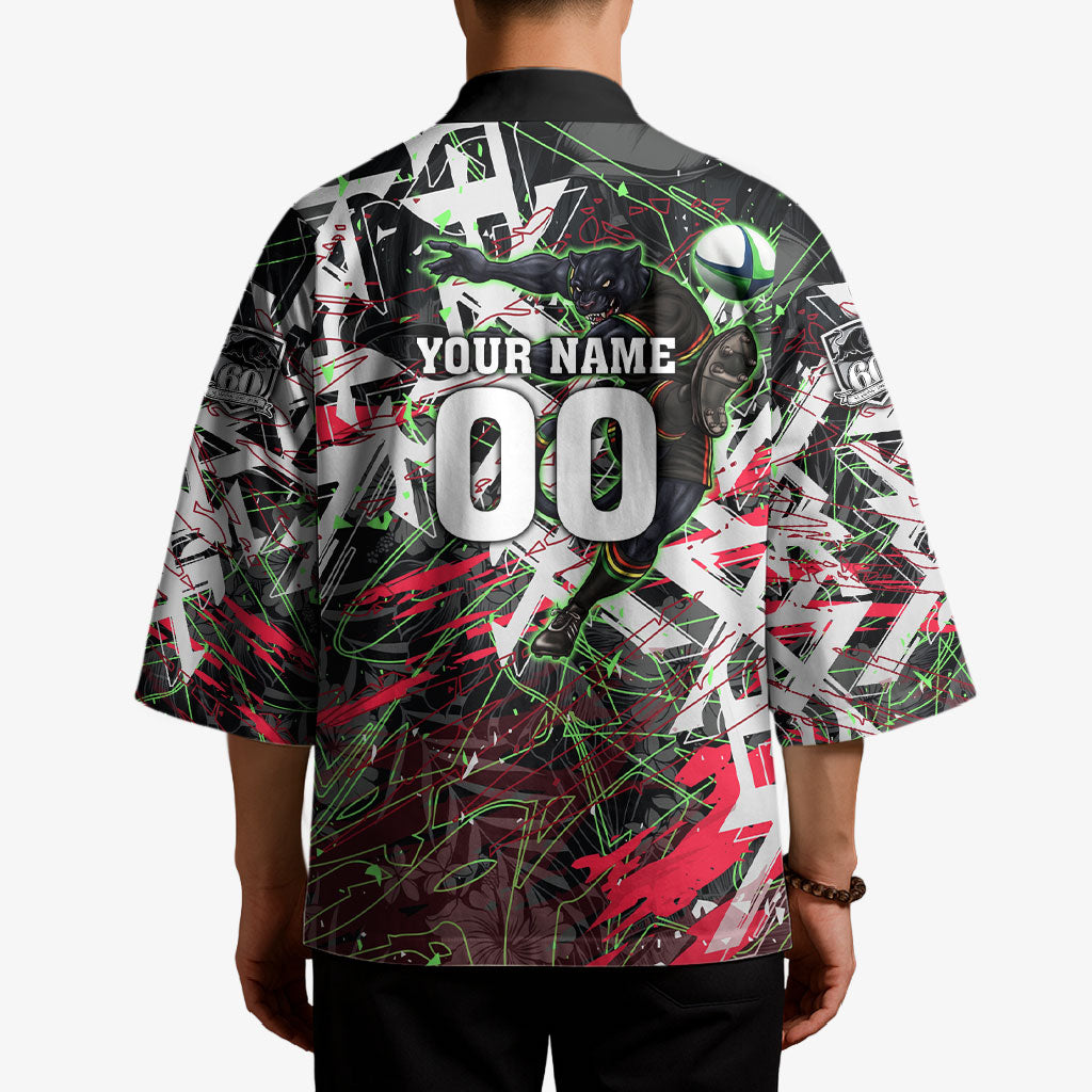 Personalised Penrith Panthers 60th Anniversary Kimono Abstract Graffiti - Dynamic Mascot Illustration 2026