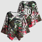 Personalised Penrith Panthers 60th Anniversary Kimono Sleeve Blouse Abstract Graffiti - Dynamic Mascot Illustration 2026