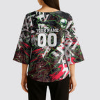 Personalised Penrith Panthers 60th Anniversary Kimono Sleeve Blouse Abstract Graffiti - Dynamic Mascot Illustration 2026