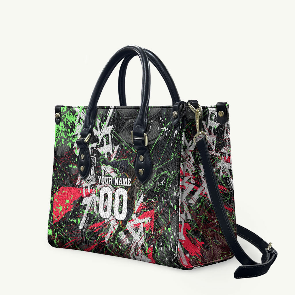 Personalised Penrith Panthers 60th Anniversary Leather Bag Abstract Graffiti - Dynamic Mascot Illustration 2026
