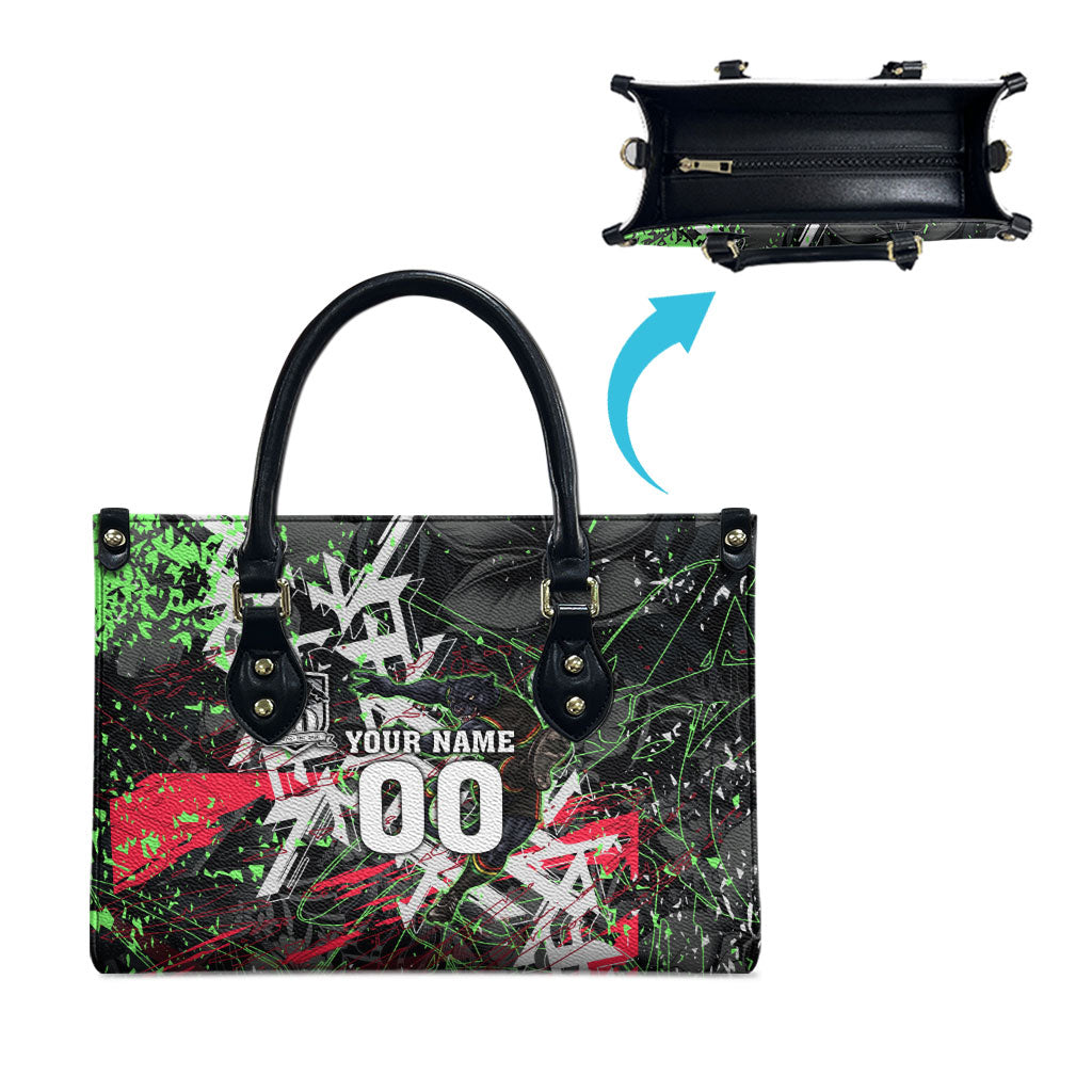 Personalised Penrith Panthers 60th Anniversary Leather Bag Abstract Graffiti - Dynamic Mascot Illustration 2026