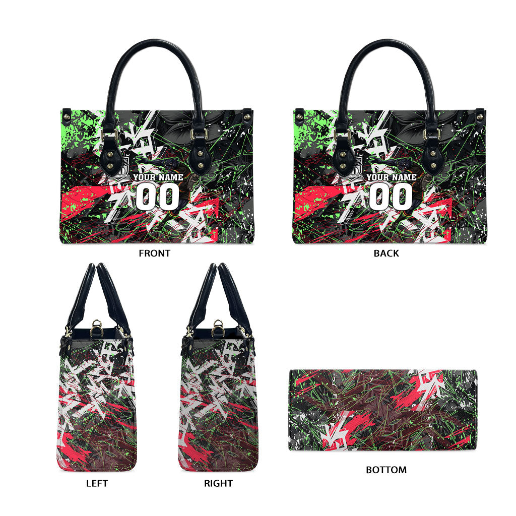 Personalised Penrith Panthers 60th Anniversary Leather Bag Abstract Graffiti - Dynamic Mascot Illustration 2026
