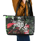 Personalised Penrith Panthers 60th Anniversary Leather Tote Bag Abstract Graffiti - Dynamic Mascot Illustration 2026