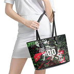Personalised Penrith Panthers 60th Anniversary Leather Tote Bag Abstract Graffiti - Dynamic Mascot Illustration 2026