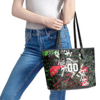Personalised Penrith Panthers 60th Anniversary Leather Tote Bag Abstract Graffiti - Dynamic Mascot Illustration 2026