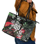 Personalised Penrith Panthers 60th Anniversary Leather Tote Bag Abstract Graffiti - Dynamic Mascot Illustration 2026