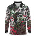 Personalised Penrith Panthers 60th Anniversary Long Sleeve Polo Shirt Abstract Graffiti - Dynamic Mascot Illustration 2026