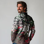 Personalised Penrith Panthers 60th Anniversary Long Sleeve Polo Shirt Abstract Graffiti - Dynamic Mascot Illustration 2026