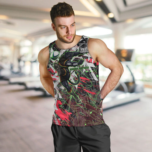 Personalised Penrith Panthers 60th Anniversary Men Tank Top Abstract Graffiti - Dynamic Mascot Illustration 2026