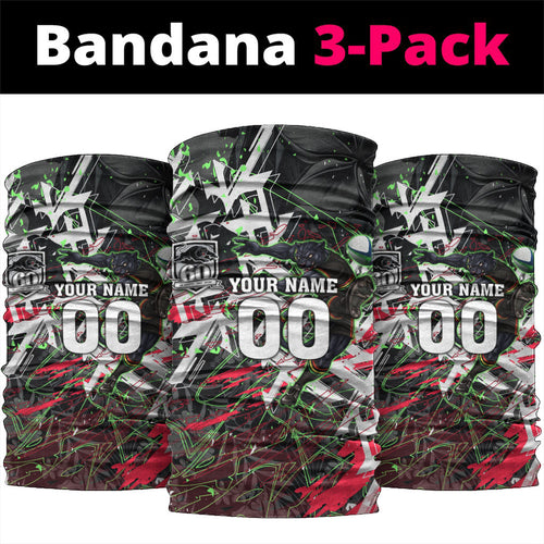Personalised Penrith Panthers 60th Anniversary Neck Gaiter Abstract Graffiti - Dynamic Mascot Illustration 2026