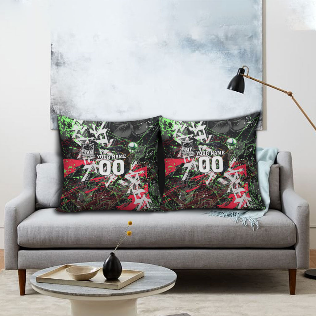 Personalised Penrith Panthers 60th Anniversary Pillow Cover Abstract Graffiti - Dynamic Mascot Illustration 2026