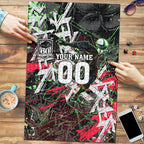 Personalised Penrith Panthers 60th Anniversary Puzzle Abstract Graffiti - Dynamic Mascot Illustration 2026