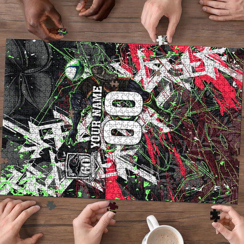 Personalised Penrith Panthers 60th Anniversary Puzzle Abstract Graffiti - Dynamic Mascot Illustration 2026