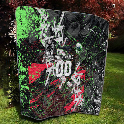 Personalised Penrith Panthers 60th Anniversary Quilt Abstract Graffiti - Dynamic Mascot Illustration 2026