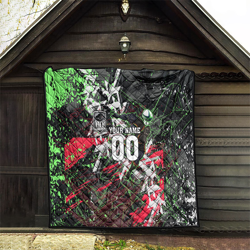 Personalised Penrith Panthers 60th Anniversary Quilt Abstract Graffiti - Dynamic Mascot Illustration 2026