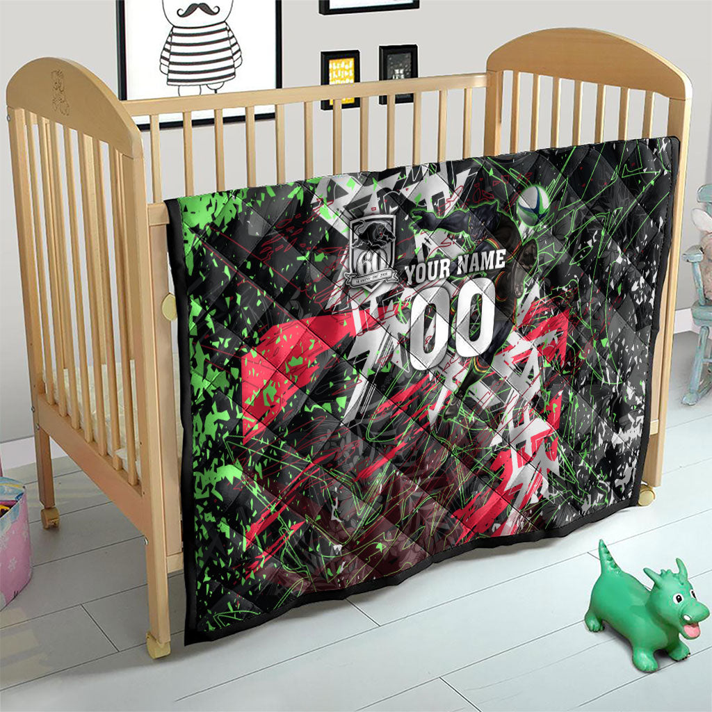 Personalised Penrith Panthers 60th Anniversary Quilt Abstract Graffiti - Dynamic Mascot Illustration 2026