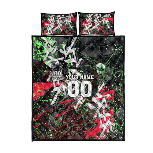 Personalised Penrith Panthers 60th Anniversary Quilt Bed Set Abstract Graffiti - Dynamic Mascot Illustration 2026
