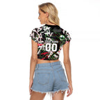 Personalised Penrith Panthers 60th Anniversary Raglan Cropped T Shirt Abstract Graffiti - Dynamic Mascot Illustration 2026