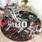 Personalised Penrith Panthers 60th Anniversary Round Carpet Abstract Graffiti - Dynamic Mascot Illustration 2026