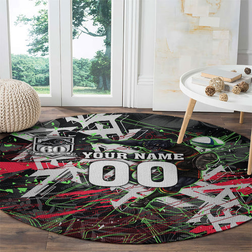 Personalised Penrith Panthers 60th Anniversary Round Carpet Abstract Graffiti - Dynamic Mascot Illustration 2026