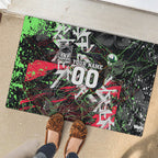 Personalised Penrith Panthers 60th Anniversary Rubber Doormat Abstract Graffiti - Dynamic Mascot Illustration 2026